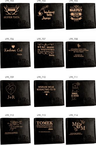Portfel na prezent imię TWÓJ TEKST grawer SKÓRA na Arena.pl