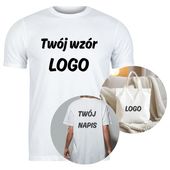 NAPRASOWANKI TWÓJ WZÓR LOGO na koszulki TORBY naklejka na odzież 20 cm