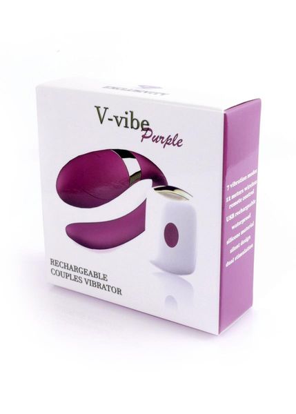 Stymulator-V-Vibe Purple USB 7 Function / Remote Control zdjęcie 6