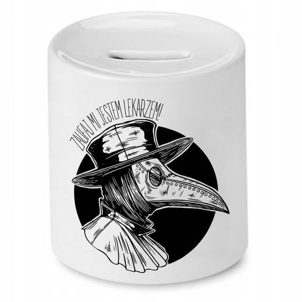 Skarbonka Dla Lekarza Doktora Zaufaj Mi! Prezent Z Nadrukiem Ze Zdjęciem zdjęcie 1