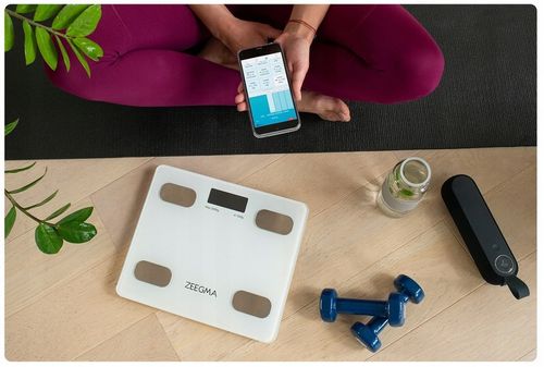 INTELIGENTNA WAGA ŁAZIENKOWA BLUETOOTH ANALITYCZNA APLIKACJA ZEEGMA 17W1 na Arena.pl