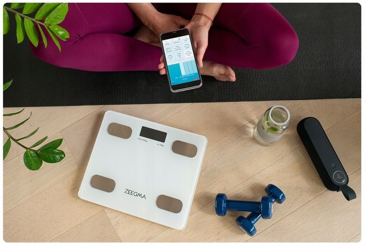 INTELIGENTNA WAGA ŁAZIENKOWA BLUETOOTH ANALITYCZNA APLIKACJA ZEEGMA 17W1 zdjęcie 11
