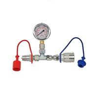 ZESTAW POMIAROWY CIŚNIENIA HYDRAULIKI MANOMETR 63mm 400Bar HYDROLIDER
