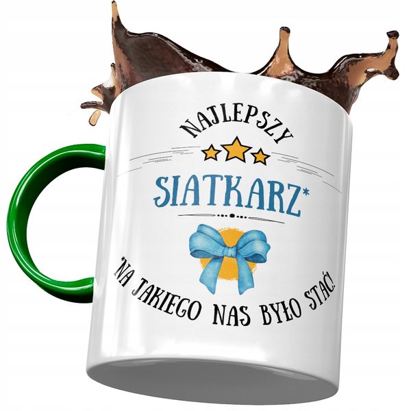 Kubek Zielony Dla Siatkarza Najlepszy Siatkarz Z Nadrukiem Ze Zdjęciem zdjęcie 1