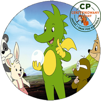 Opłatek na tort Tabaluga