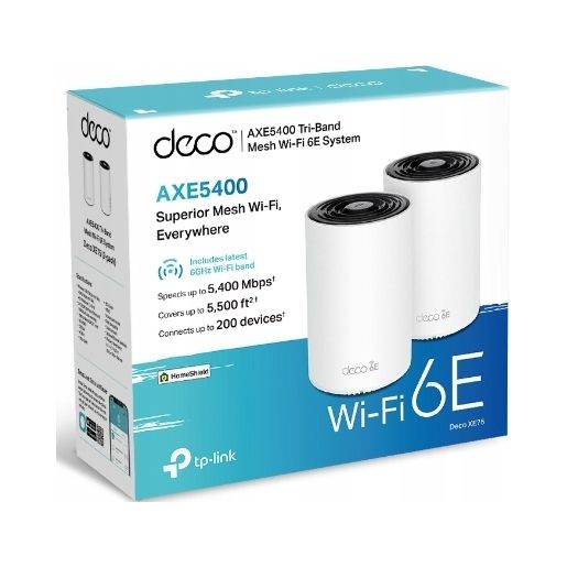 TP-LINK Router Deco XE75 (2-pack) System WiFi 6E AXE5400 zdjęcie 1