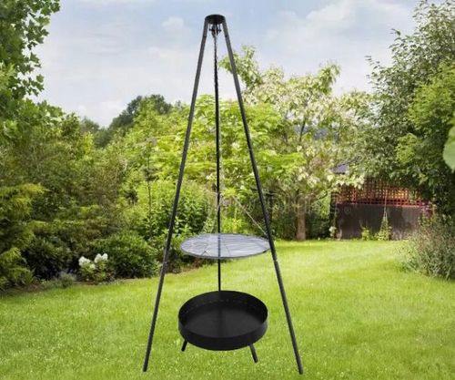 GRILL OGRODOWY WISZĄCY TRÓJNÓG PALENISKO WĘGLOWY 5 na Arena.pl