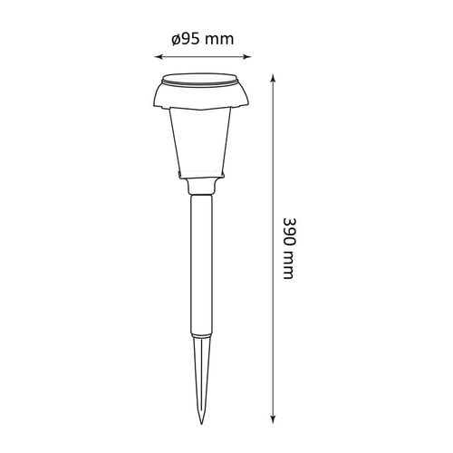 lampa solarna led delta inox 2000k ip44 - pl-315595 na Arena.pl