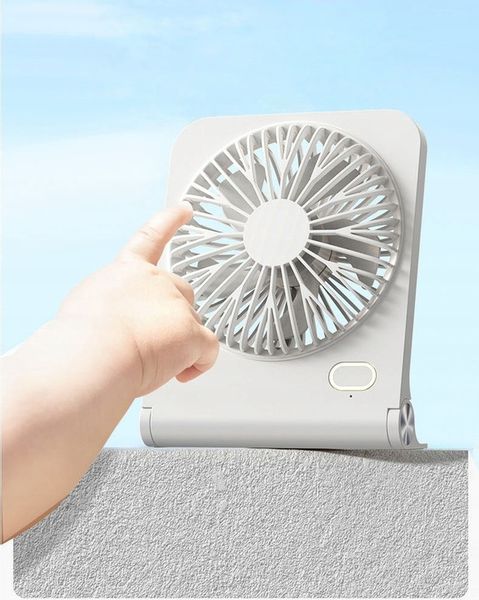 Wiatrak Wentylator Biurkowy Mini Wentylator Biurkowy USB 3 Prędkości Biały zdjęcie 4