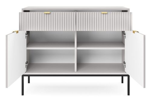 Komoda Delicious ryflowana szara na Arena.pl