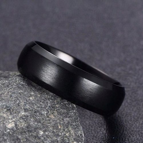 CZARNA FAZOWANA OBRĄCZKA, STAL CHIRURGICZNA r.30 na Arena.pl