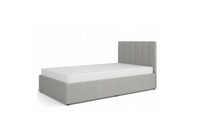 Nowoczesne Łóżko Tapicerowane 120x200 cm Szare ROSA DL 2 kolory