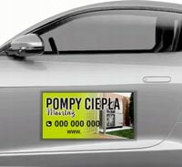 MAGNES na samochód auto MATA MAGNETYCZNA REKLAMA 30x60 CM POMPY CIEPŁA
