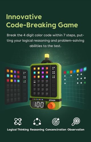 GiiKER Super Dekoder, Elektroniczna Gra Pękania Kodów, 600 Poziomów Solo & na Arena.pl