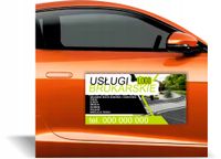 Magnes na samochód reklama magnetyczna GOTOWE WZORY USŁUGI BRUKARSKIE