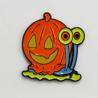 Ślimak z dynią - Zabawna Przypinka Pin