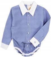 BODOKOSZULA elegancka KOŁNIERZ kratka 92 L006D