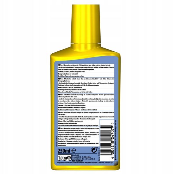 TETRA FILTER ACTIVE BACTERIA 250ml BAKTERIE DO AKWARIUM zdjęcie 3