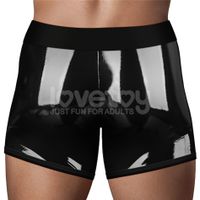 chic strap-on shorts (28 - 31 inch waist) black