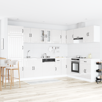 Szafka kuchenna z drzwiami Lucca 2 pcs Biały 80 x 46 x 81.5 cm