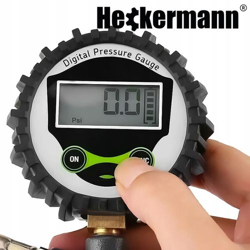 PISTOLET DO POMPOWANIA KÓŁ Z MANOMETREM CYFROWYM LCD WĘŻYK 36CM 15 BAR na Arena.pl