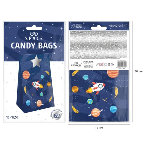Torebki na cukierki Kosmos 6szt. na Arena.pl