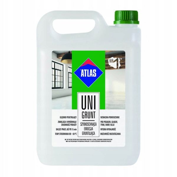 Emulsja Gruntująca Uni-Grunt 10 kg Atlas zdjęcie 1