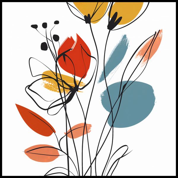 Plakat 80x80cm Ogród przy Lecie zdjęcie 2