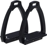 Strzemiona Secure, czarny, 12 cm, para, Covalliero