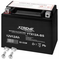 AKUMULATOR MOTOCYKLOWY XTREME 12V 12Ah (WYMIAR 14Ah) BEZOBSŁUGOWY