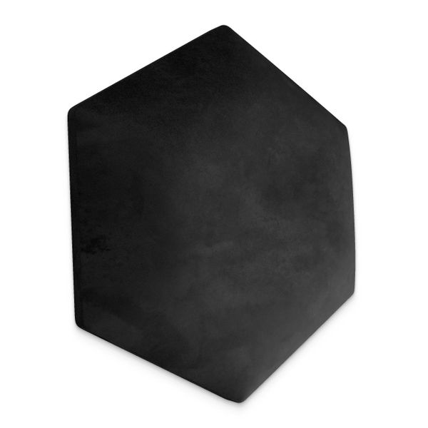 PANELE TAPICEROWANE PLASTER MIODU Heksagon CZARNY 35cm x 40cm zdjęcie 1