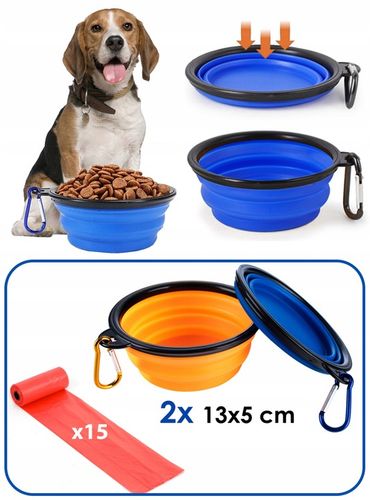 Torba podróżna dla psa miski pojemniki smycz worki na Arena.pl