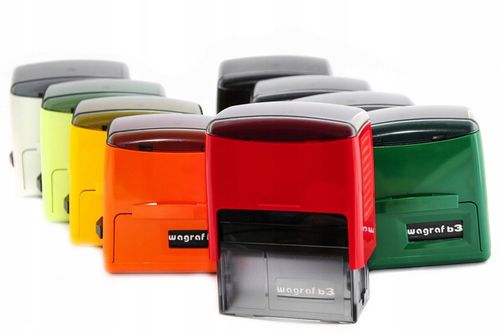 Pieczątka firmowa Wagraf B3s do 6 linii tekstu 12-kolorów obudowy na Arena.pl