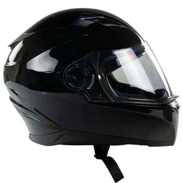 Kask na skuter motocyklowy szczękowy zamknięty BB09B z blendą M czarny połysk zdjęcie 6