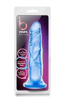 dildo żelowe realistyczne blush sweet n hard 5 niebieskie 3,7 cm