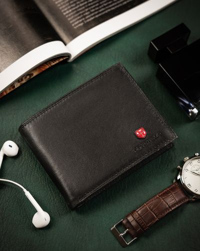 składany portfel męski ze skóry naturalnej - peterson na Arena.pl