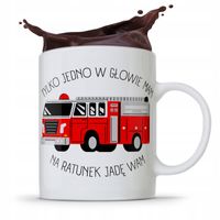 Kubek Prezent Dla Strażaka Tylko Jedno W Głowie Z Nadrukiem Ze Zdjęciem