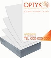 Ulotki A5 reklamowe firmowe 100 szt projekt w cenie SALON OPTYCZNY