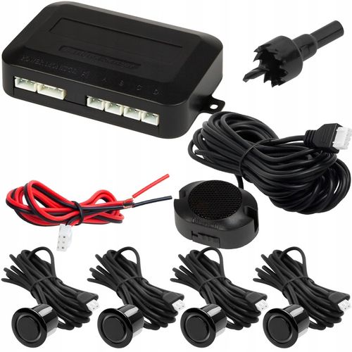 CZUJNIKI PARKOWANIA COFANIA BUZZER GŁOŚNIK PRZÓD TYŁ ZESTAW PDC 4x SENSOR na Arena.pl