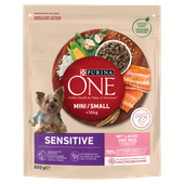 PURINA ONE Mini Delicate Łosoś, ryż - sucha karma dla psa - 800 g