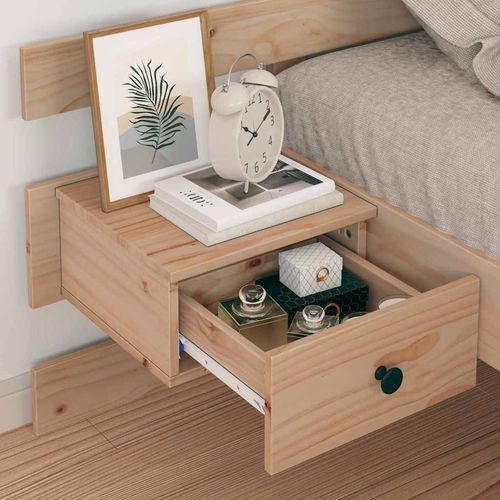 Ramka łóżka z szufladą Brązowy 90 x 190 cm Lite drewno sosnowe na Arena.pl