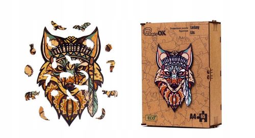 Puzzle Edukacyjne Drewniane Eco Leśny Lis A4 Dla Dzieci Puza4-00708 na Arena.pl