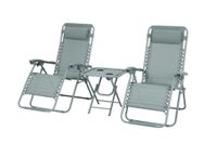 LEŻAKI OGRODOWE DELUX ZESTAW ZIELONY Z ZIELONĄ RAMĄ 2 LEŻAKI ZE STOLIKIEM