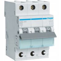 HAGER MCB Wyłącznik nadprądowy 6kA 3P B32A QuickConnect MBS332
