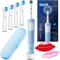 Szczoteczka Elektryczna do Zębów Oral-B Vitality Pro D103 Niebieska Zestaw