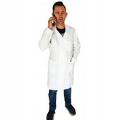 Fartuch laboratoryjny męski zapięcie na guziki L TC 200