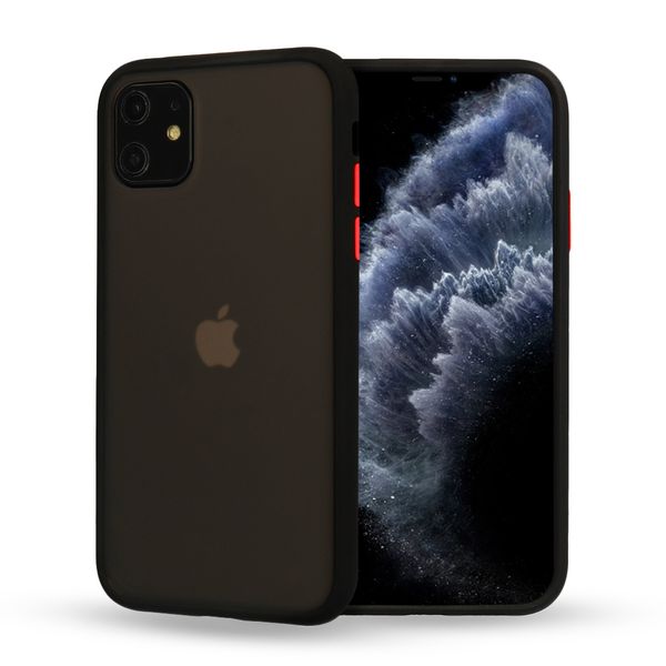 Vennus Color Button Bumper do Xiaomi Redmi 9 Czarny zdjęcie 1