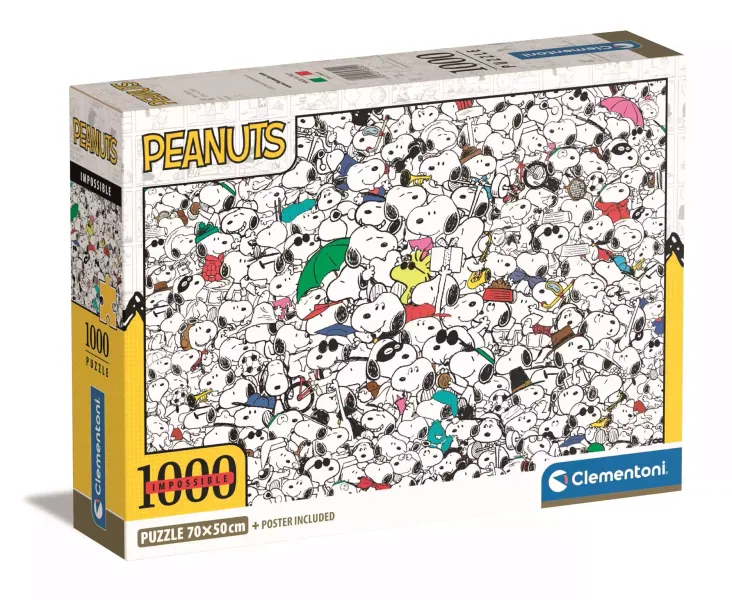 Clementoni Puzzle 1000el Compact Impossible Peanuts 39804 zdjęcie 1