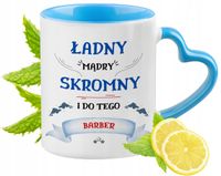 Dla Barber Kubek Błękitny Z Uszkiem W Kształcie Serca Na Prezent
