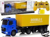 Duża Ciężarówka R/C Mercedes Arocs Niebieska 1:20 Kontener 58 cm Długości